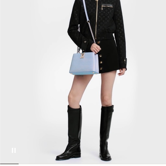 BRAND NEW AUTHENTIC CAPUCINES LOUIS VUITTON PURSE! RARE LILAC-BLUE-PINK color - Picture 6 of 15